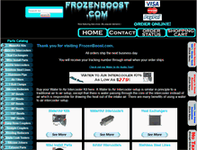 Tablet Screenshot of frozenboost.com